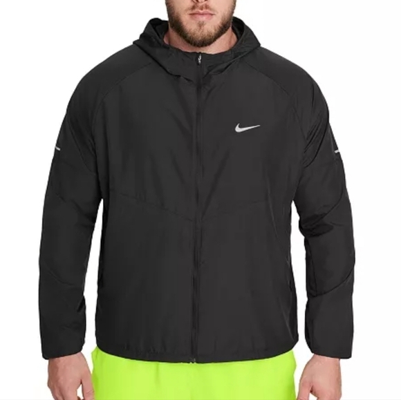 Nike Miler Men's Repel Running Lightweight Hooded Jacket - Picture 4 of 15